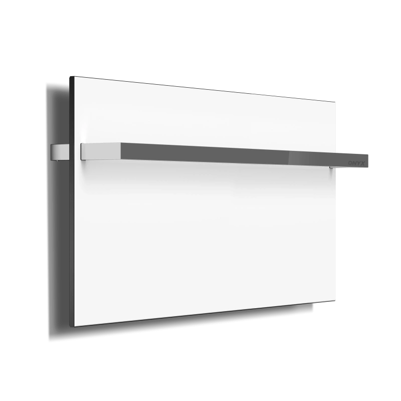 Glass towel dryer ONYX kitchen white